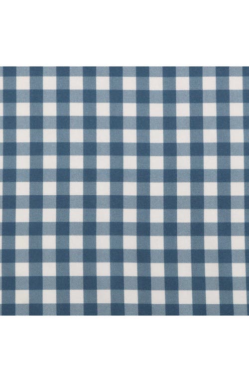 Eddie Bauer Preston Check Microfiber Sheet Set In White/cosmo Blue