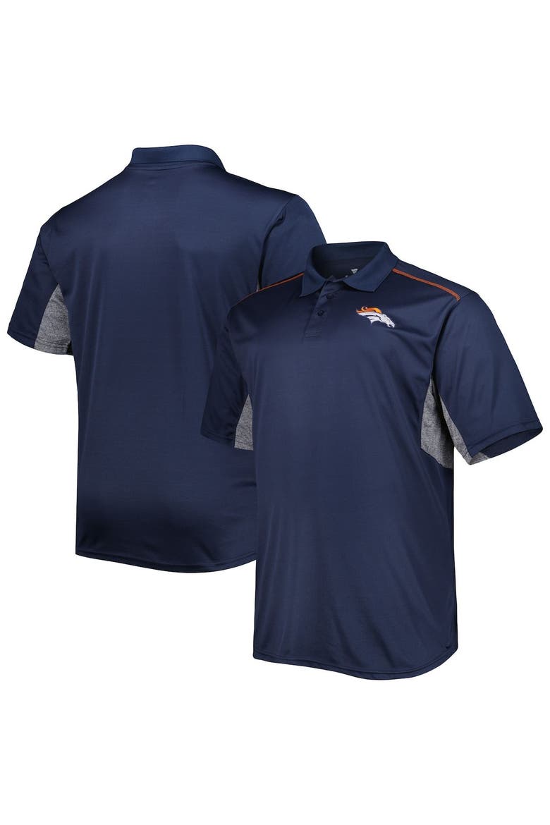 Men's Navy Denver Broncos Big & Tall Team Color Polo, Main, color, Navy