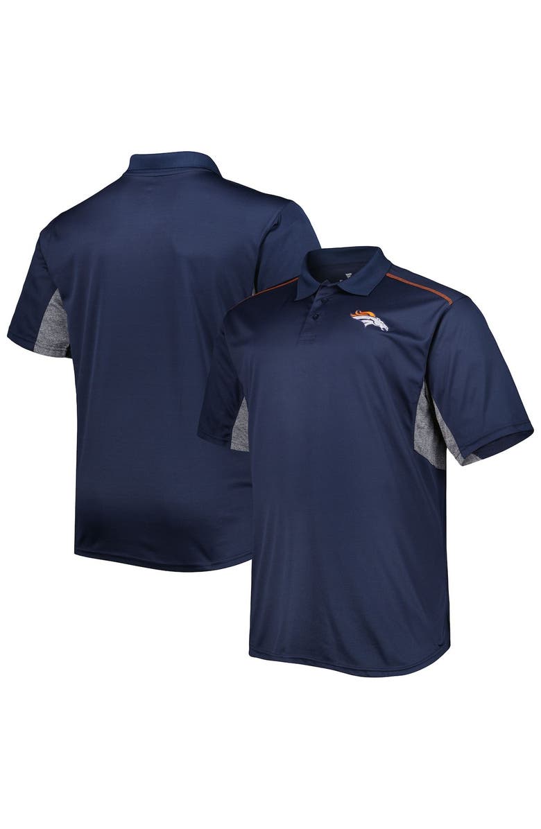 PROFILE Men's Navy Denver Broncos Big & Tall Team Color Polo, Main, color, 