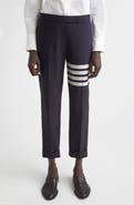 Thom Browne 4-Bar Wool Crop Skinny Pants