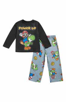 AME Kids' Nintendo Super Mario Two-Piece Pajamas