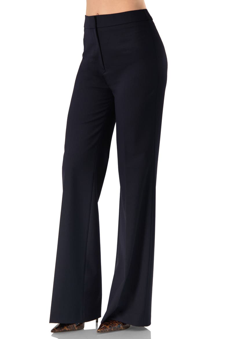 Straight-Leg Trousers, Alternate, color, Navy Blue