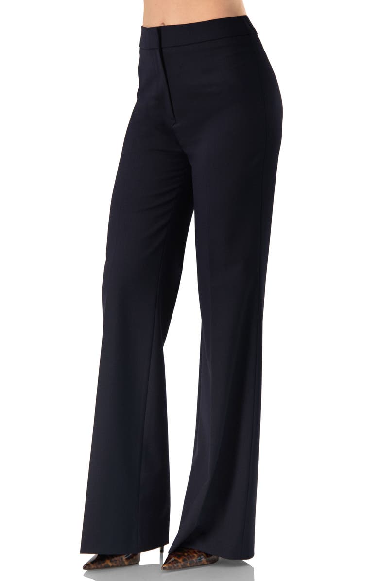 IVONNE Straight-Leg Trousers, Alternate, color, Navy Blue