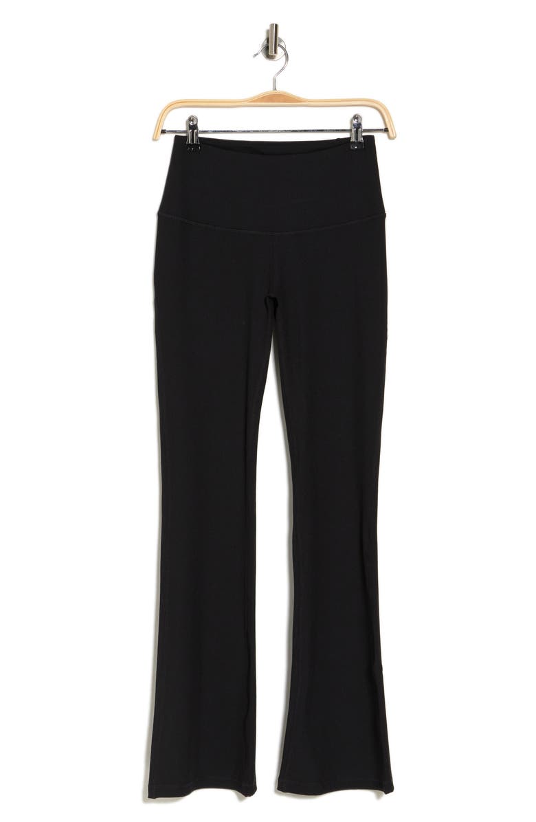 Z by Zella Daily High Waist Ribbed Flare Leggings, Alternate, color,