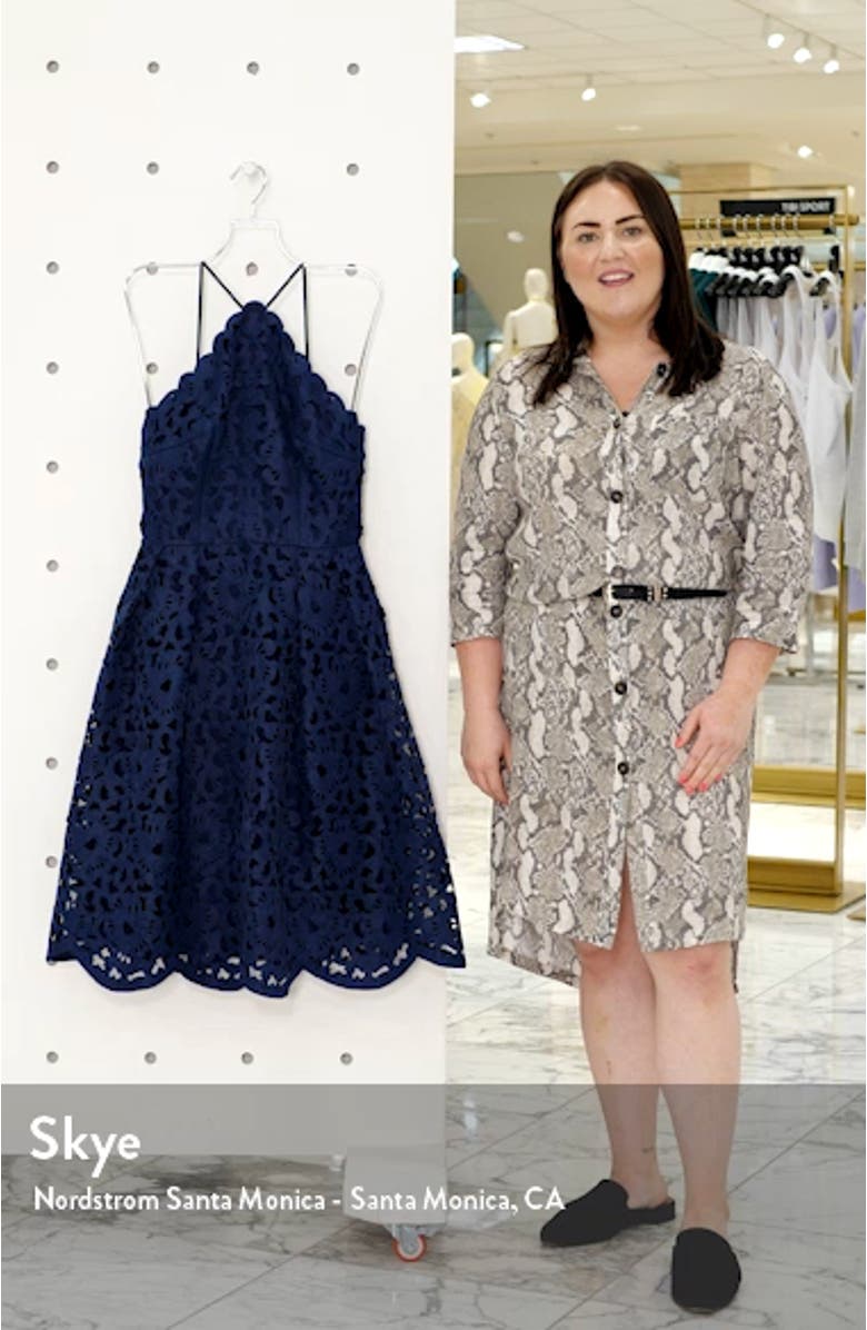 Claudetta Fit & Flare Lace Dress, sales video thumbnail