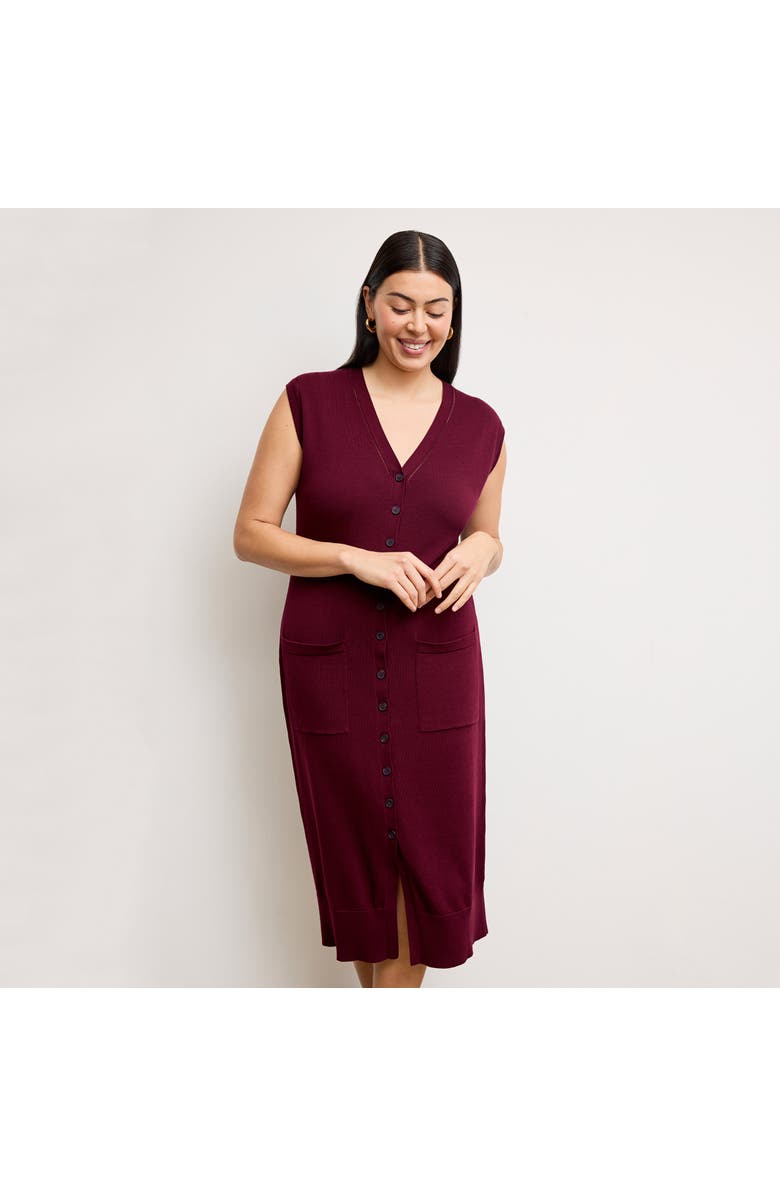 M.M.LaFleur Toula Pointelle Dress - Cotton Silk Knit, Alternate, color, 