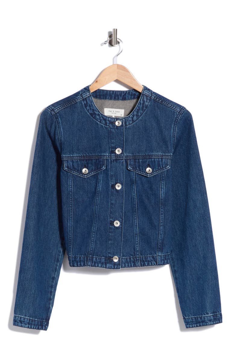 Dora Denim Jacket, Alternate, color, MEDIUM WASH