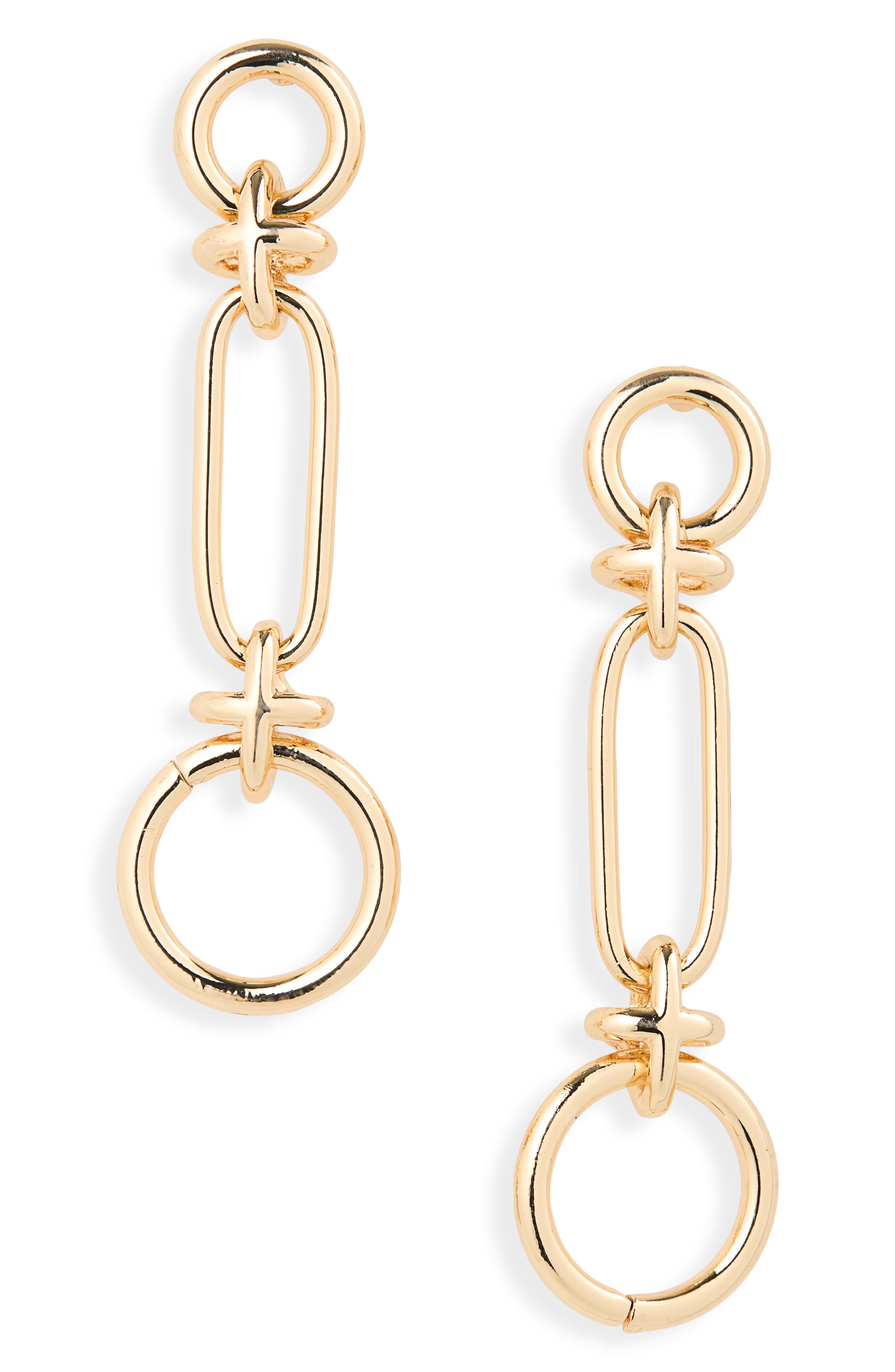 Geometric Linear Drop Earrings