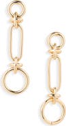 Panacea Geometric Linear Drop Earrings