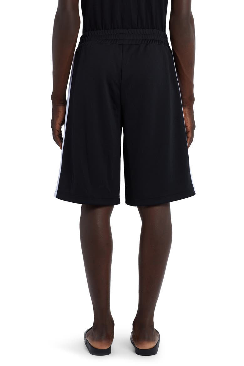 Classic Logo Track Shorts, Alternate, color, BLACK WHITE