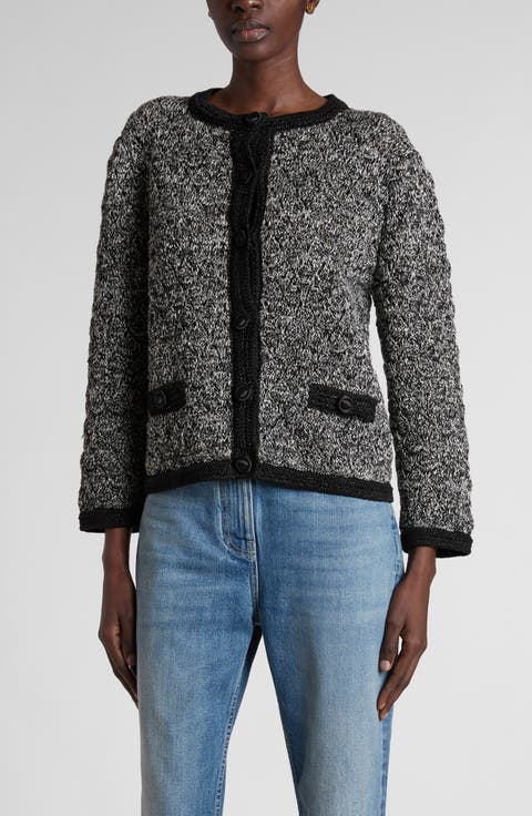 Metallic Linen Blend Jacket