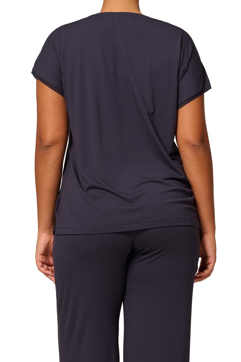 Aurore Lace Trim Pajama T-Shirt, Alternate, color, FULL MOON