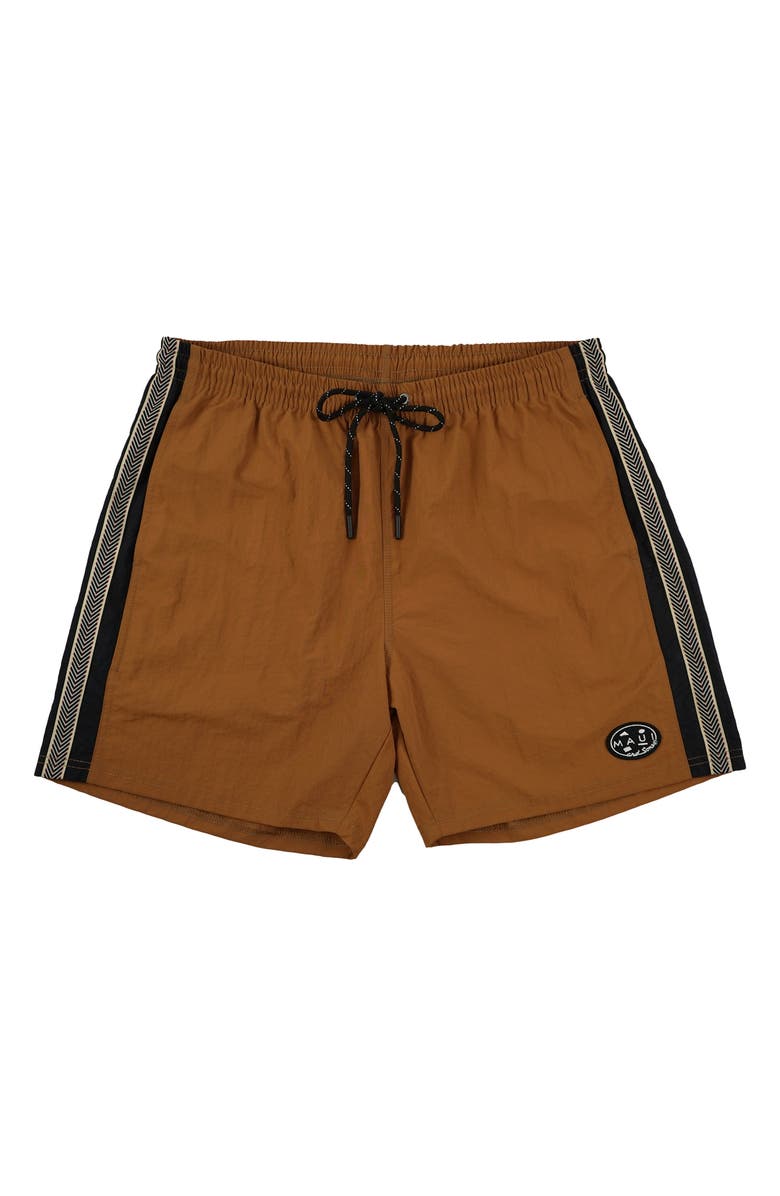 Maui & Sons Reef Adventure Drawstring Shorts, Alternate, color, Bronze