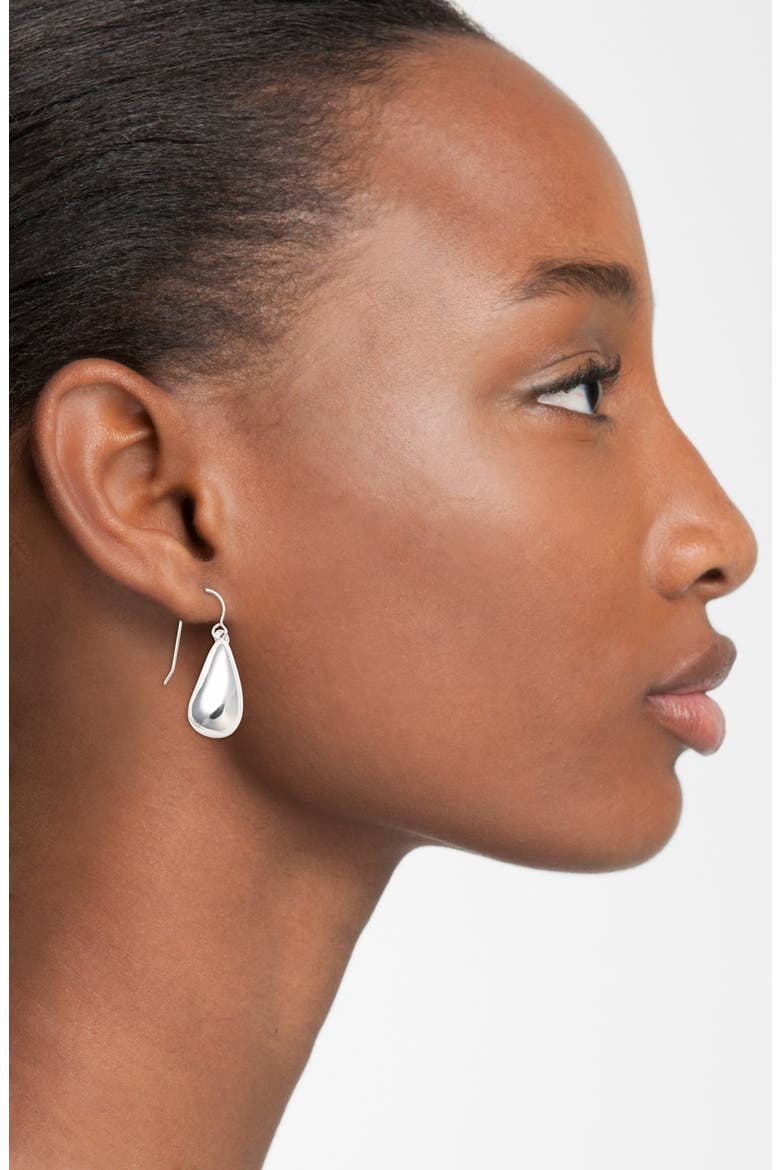 Sterling Silver Teardrop Earrings, Alternate, color, SILVER