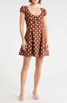 WAYF Linen Blend Minidress