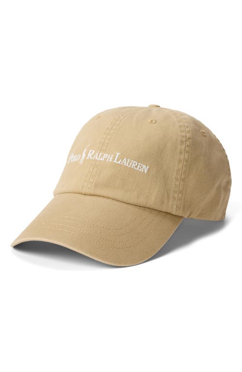 Polo Ralph Lauren Classic Sport Cotton Twill Baseball Cap In Neutral