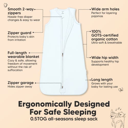 Keababies 2-pack Snooze Sleep Sacks In Glacier