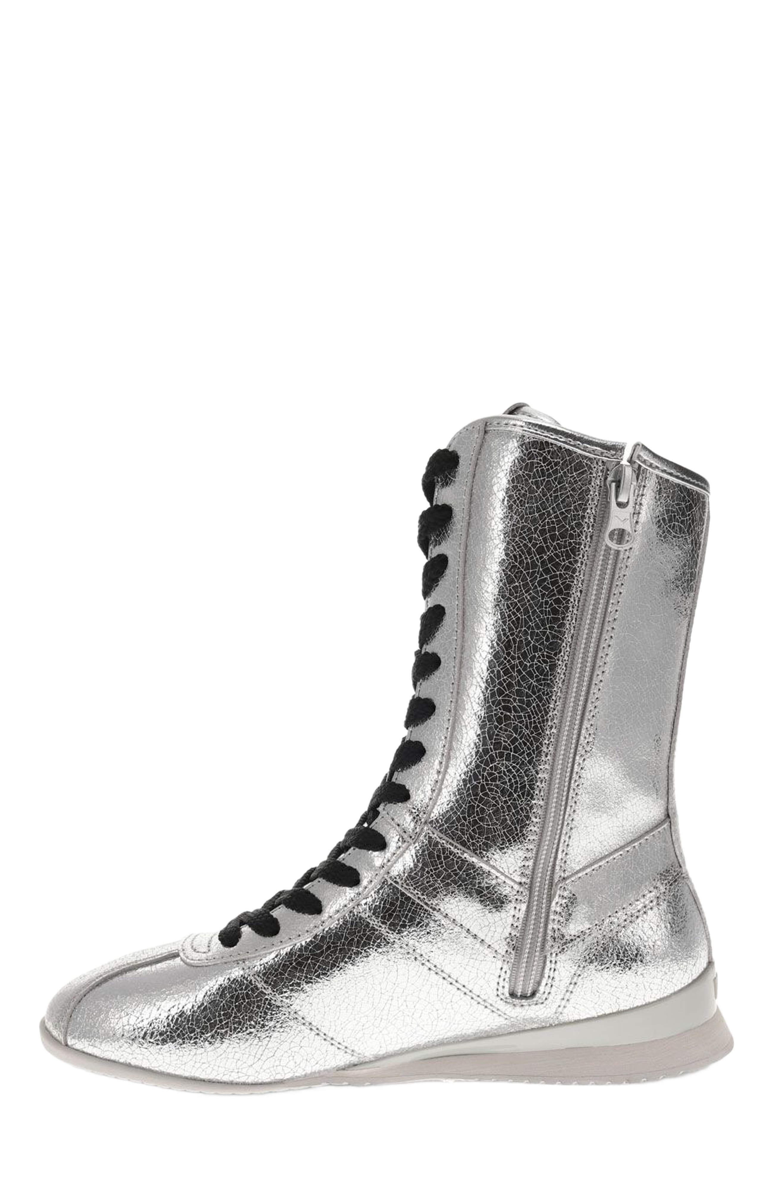 PONY KO-80 High Vintage Metallic Sneakers, Alternate, color, Silver