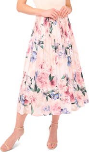 Ted Baker Aria Floral Pleated Skirt