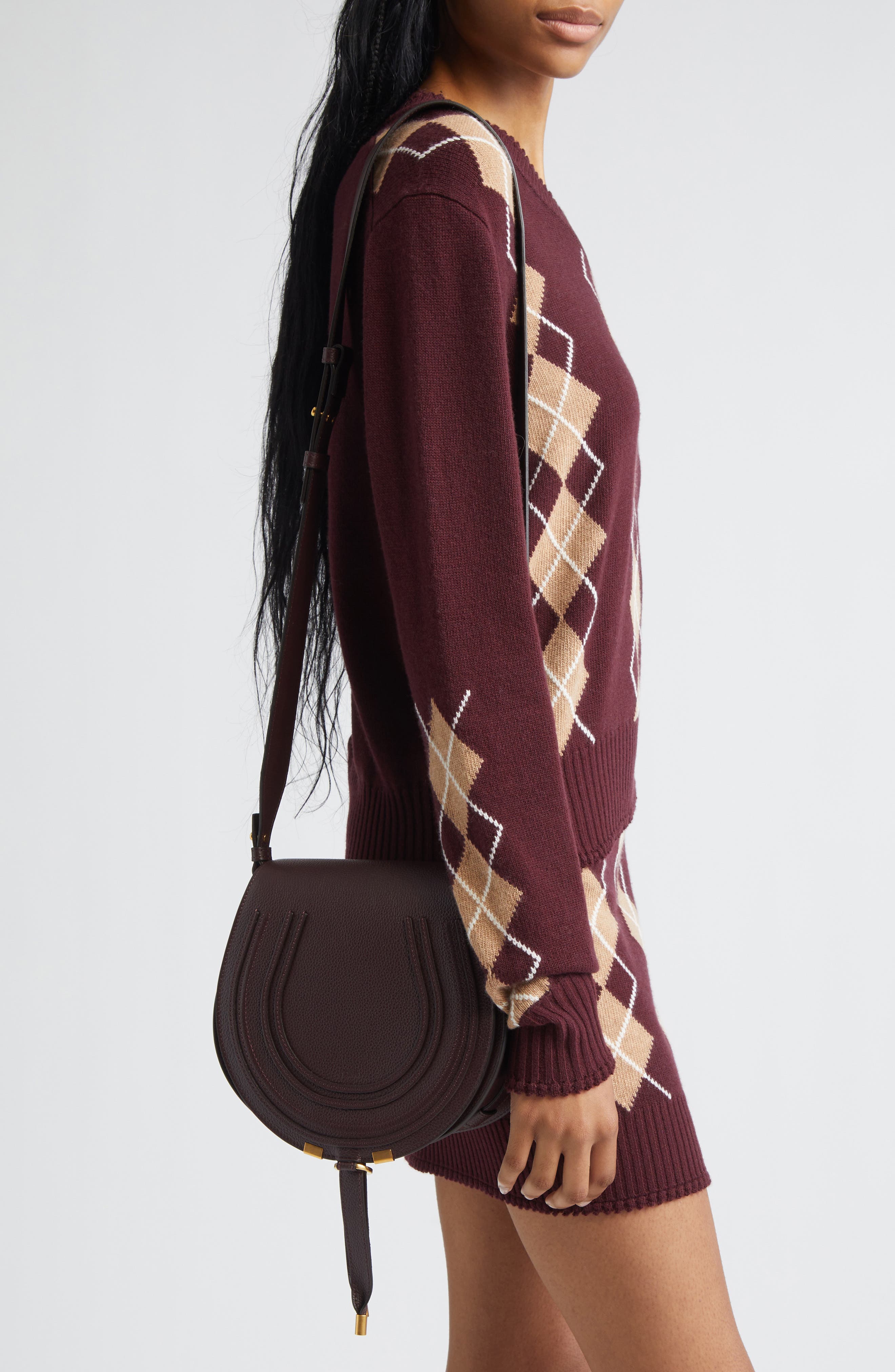 Large Marcie Leather Crossbody Bag, Alternate, color, DEEP VIOLINE