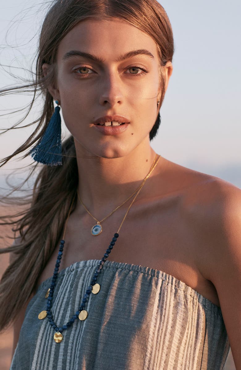 lulu dk Reversible Enamel Pendant Necklace, Alternate, color, 