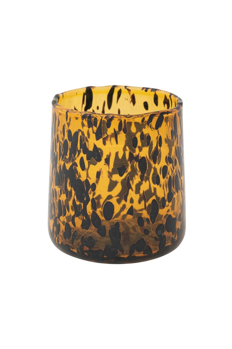 Confetti Drinking Glass, Main, color, Black
