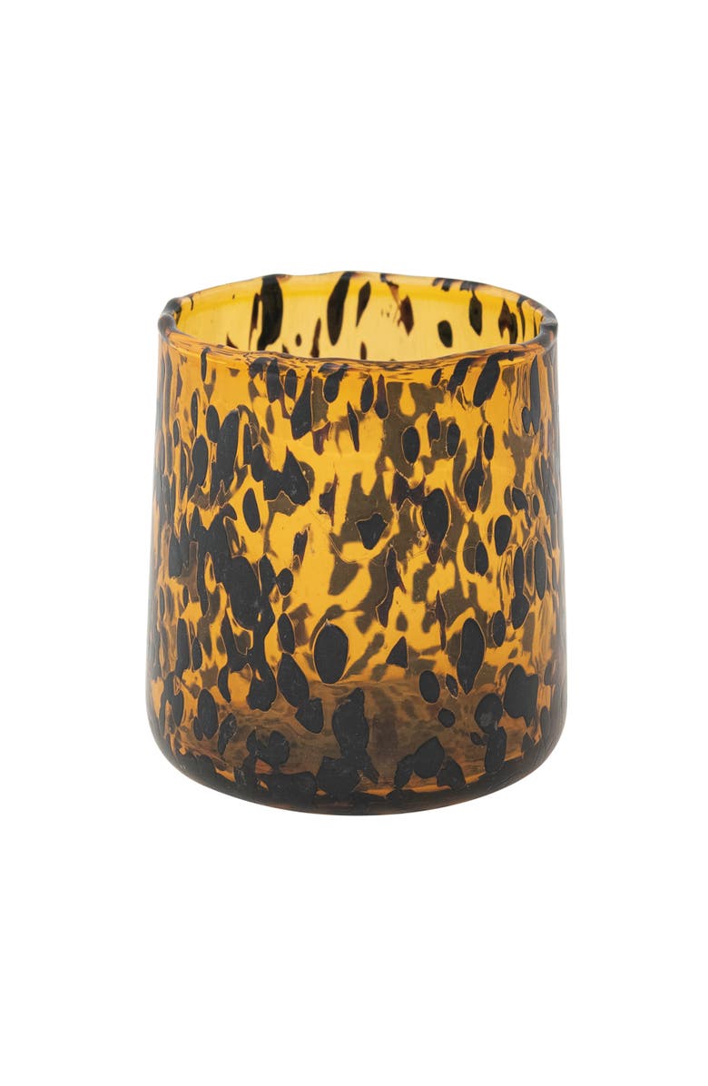 Storied Home Confetti Drinking Glass, Main, color, Black