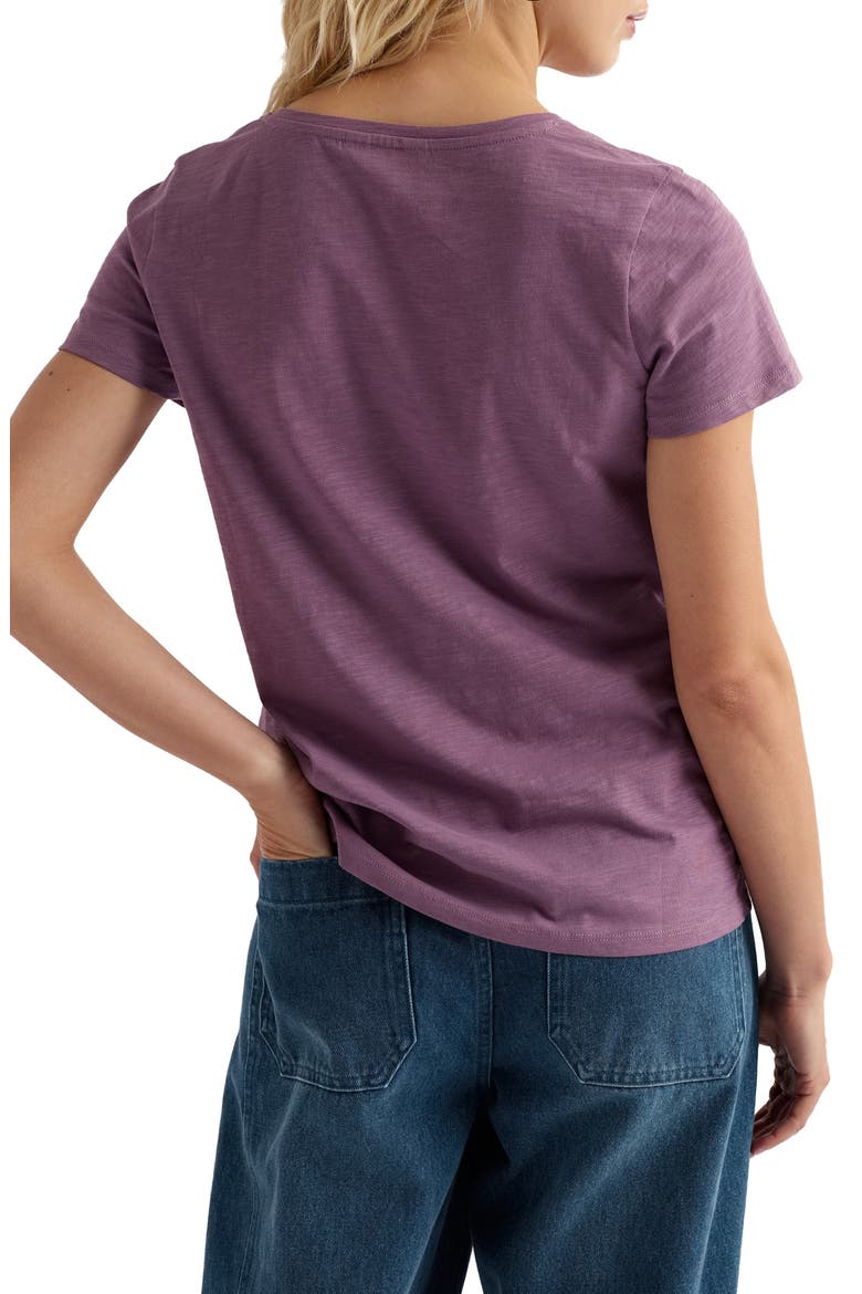 Kellow V-Neck Organic Cotton T-Shirt, Alternate, color, VERBENA