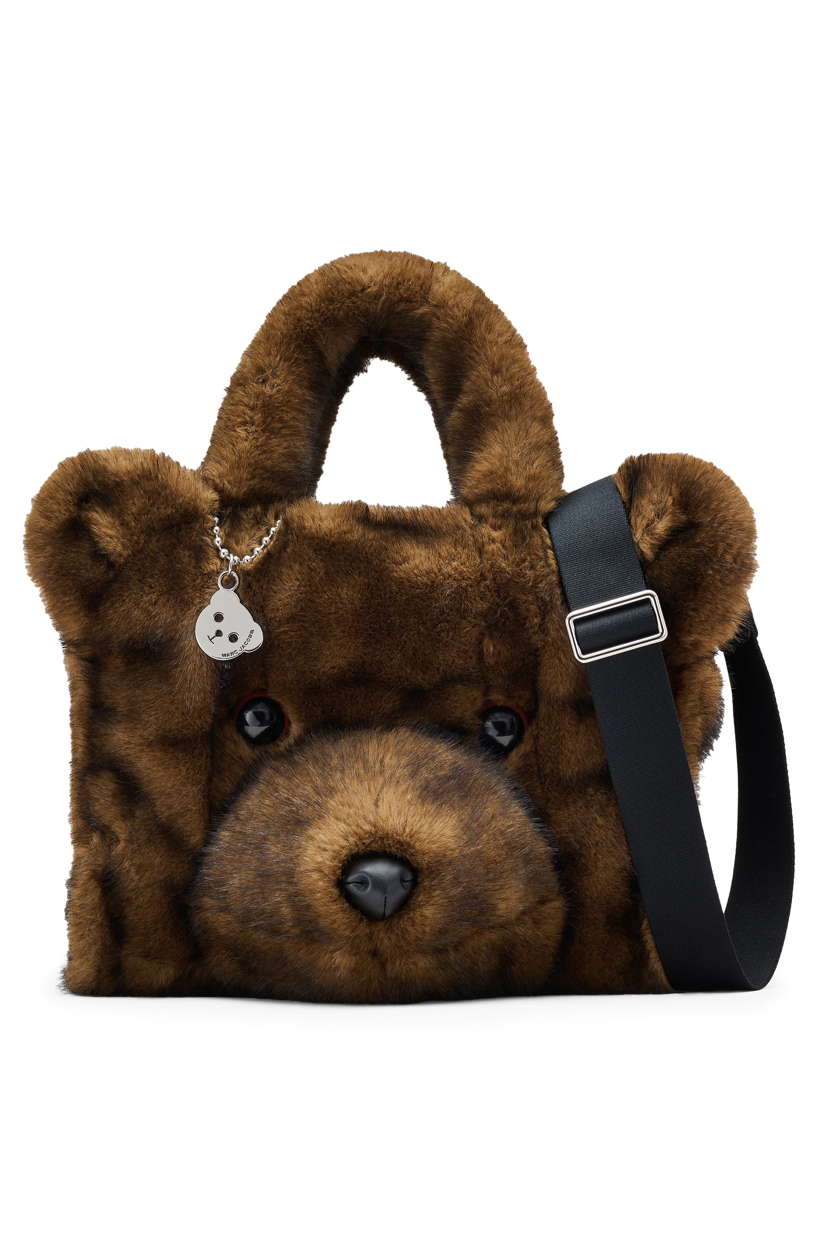 Marc Jacobs The Medium Teddy Faux Fur Tote, Alternate, color, 