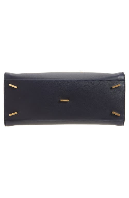 Ferragamo Small Hug Leather Shoulder Bag In Blue