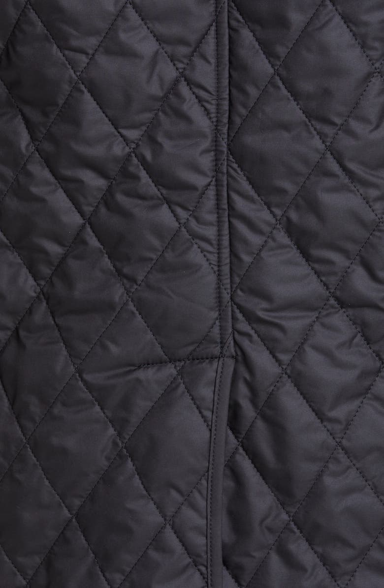 Burberry Tything Quilted Double Breasted Coat, Alternate, color,