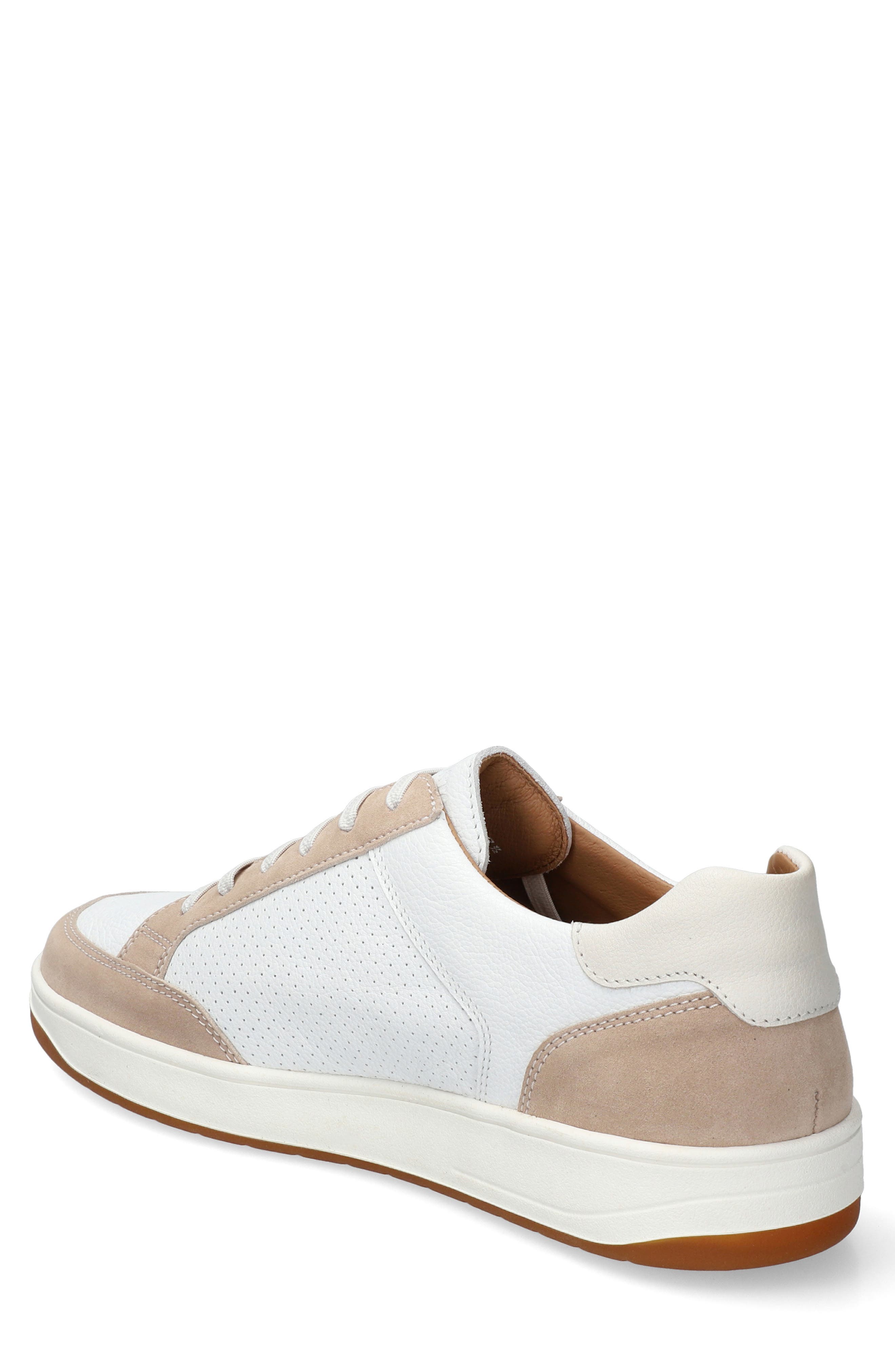 Mephisto Henry Lace-Up Sneaker, Alternate, color, Light Sand