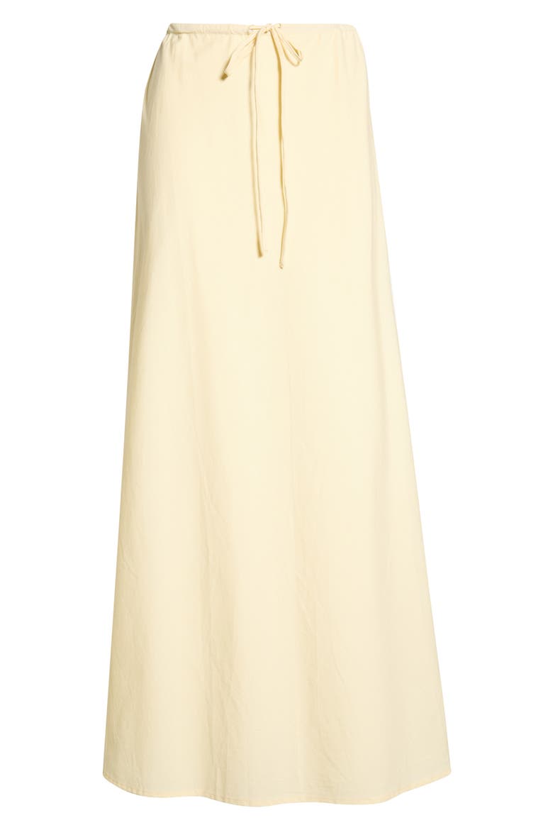Elena Cotton Maxi Skirt, Alternate, color, BUTTER YELLOW