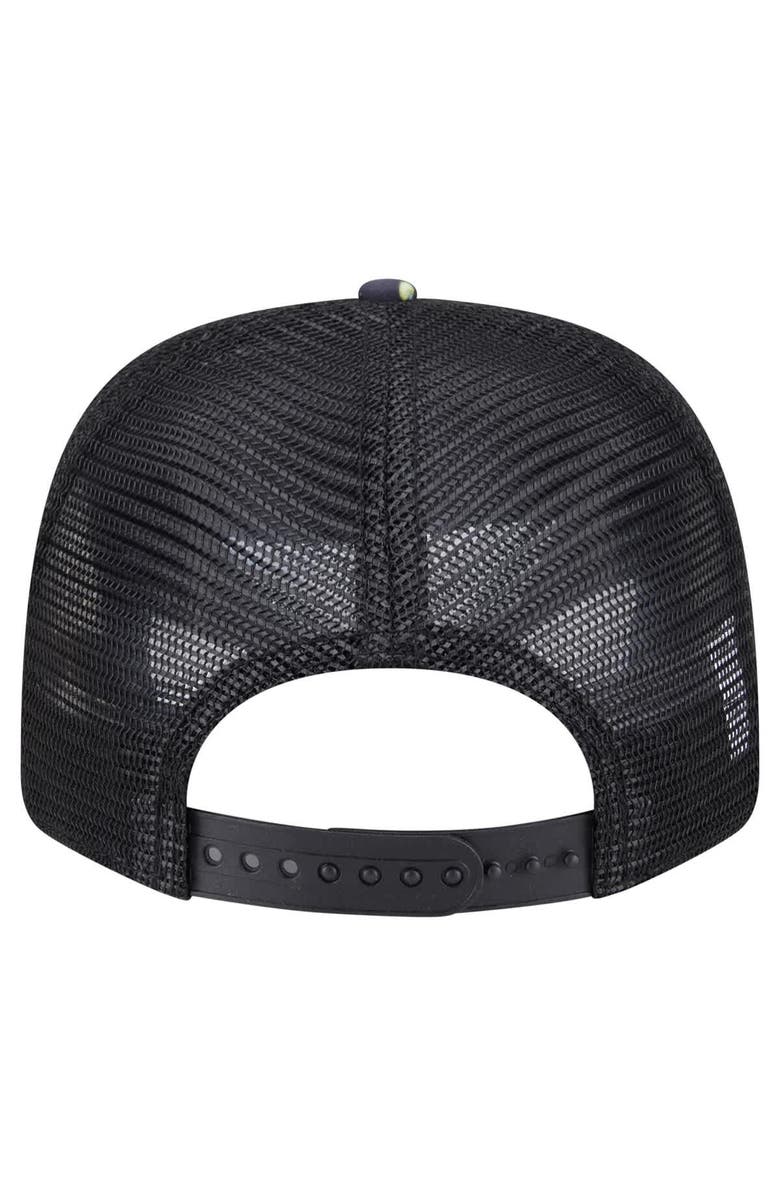 New Era Men's New Era  Navy/Black Miami Dolphins Adventure Drinks Pattern 9SEVENTY Stretch-Snap Hat, Alternate, color, Navy