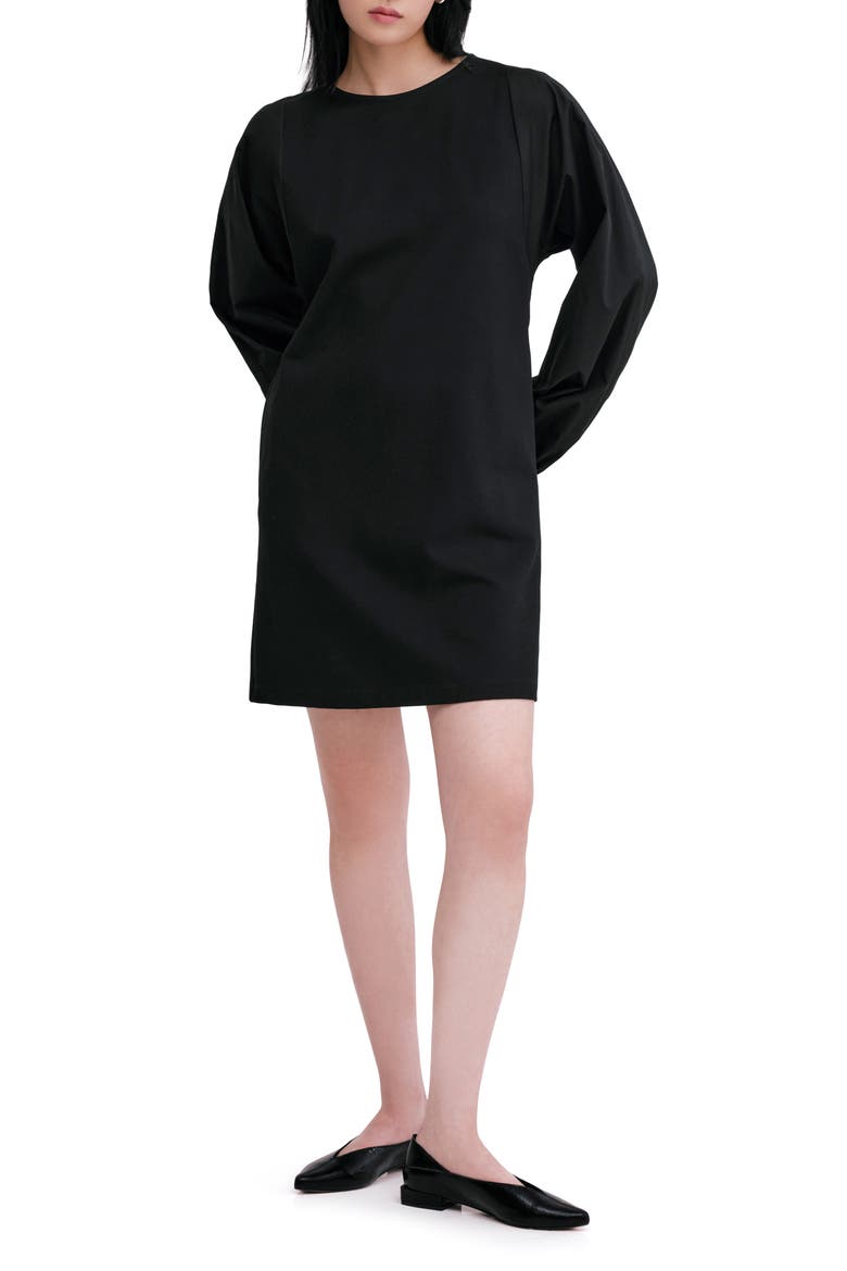 Patti Long Sleeve Dress, Alternate, color, BLACK