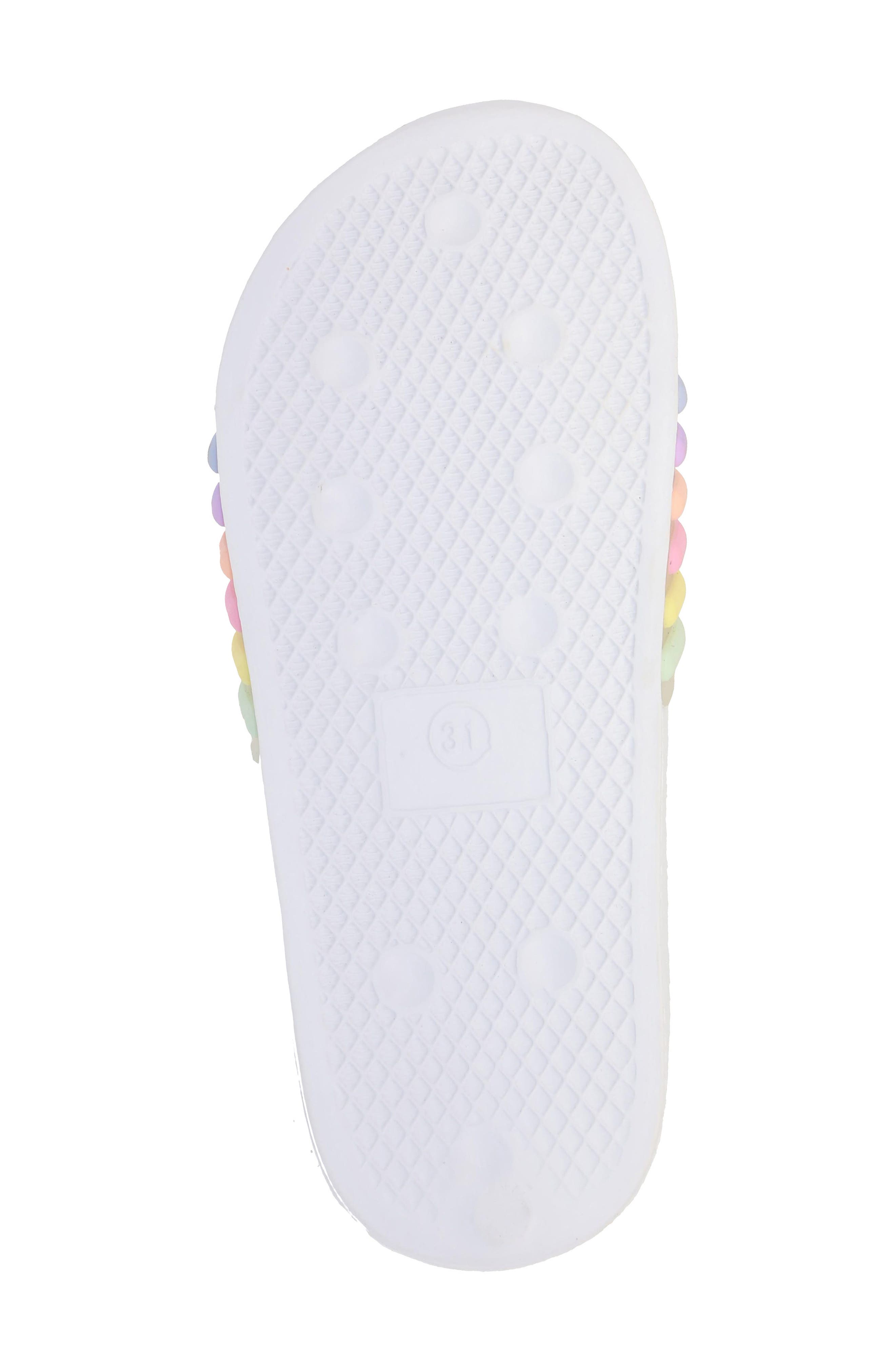 MIA Kids' Jhilly Slide Sandal, Alternate, color, White Multi