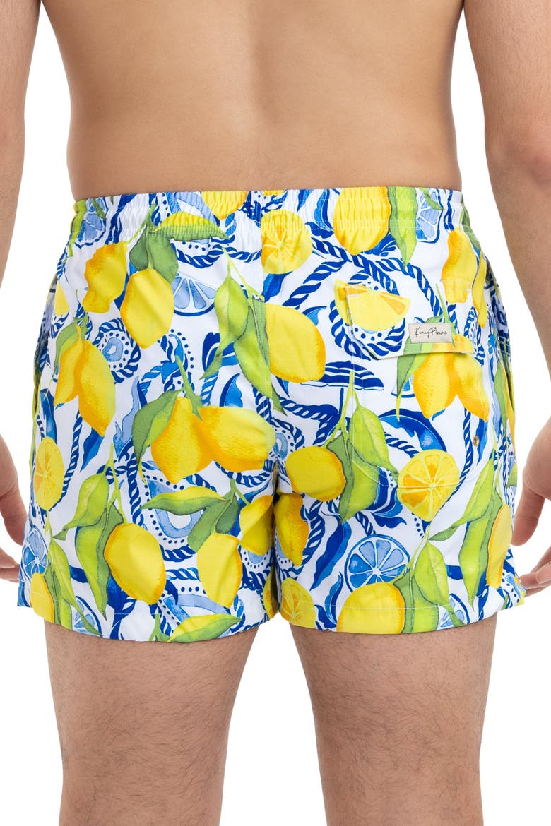 The Bossitano - Swim Trunks, Alternate, color, White