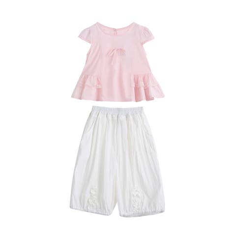 Lace Bow Short Set