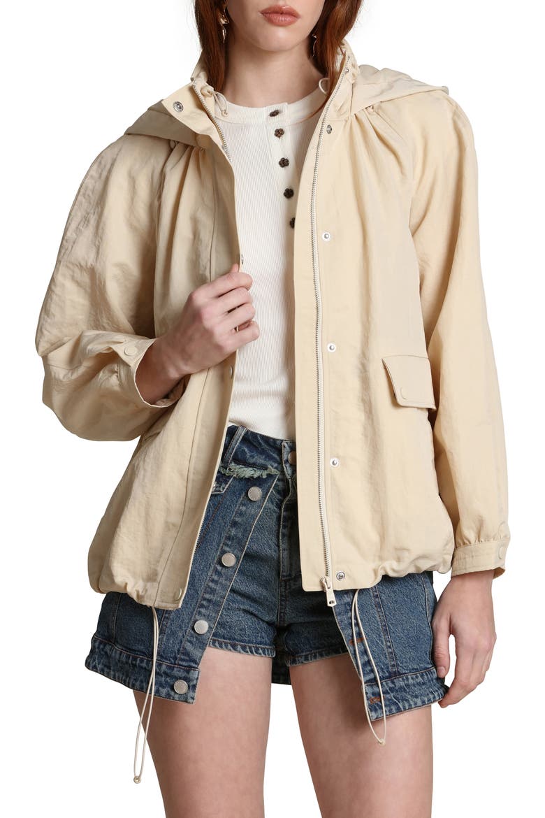 Balloon Bomber Jacket, Main, color, IVORY