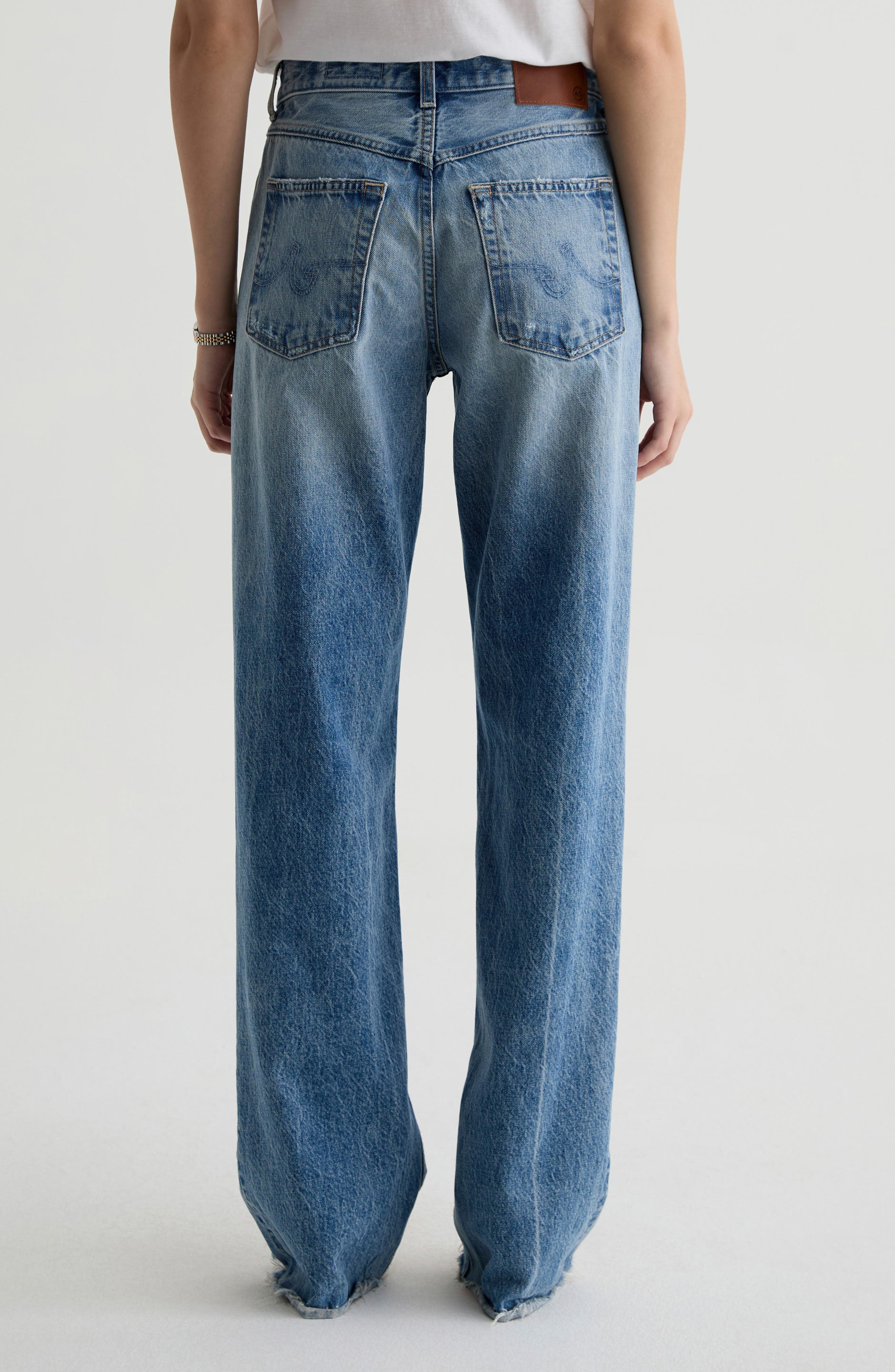 Женские AG Billie Low Waist Straight Leg Jeans — фото 2