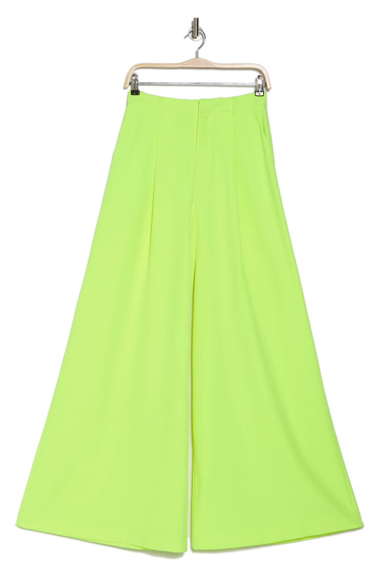 L'AGENCE Caspian Wide Leg Pants, Alternate, color, Neon Citrus