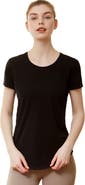 Rebody Active Rebody Essentials Scooped Short Sleeve Top