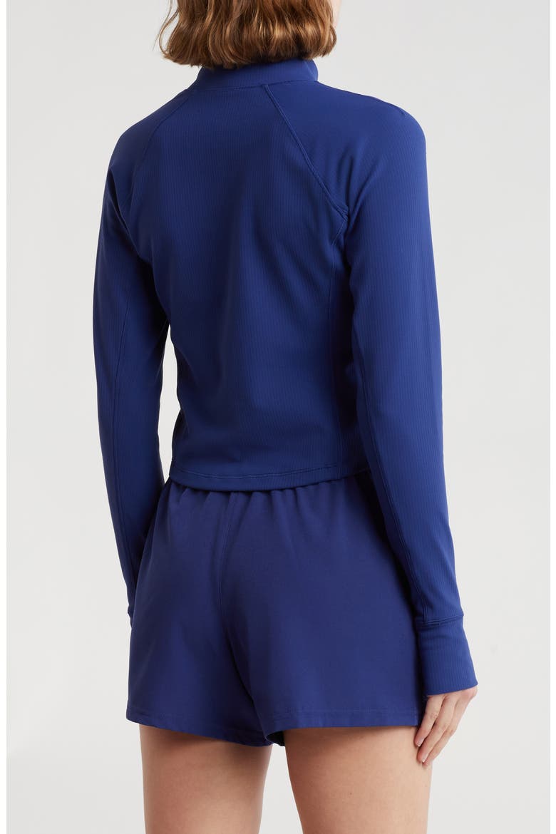 Karina Crop Half Zip Pullover, Alternate, color, BLUEPRINT