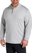 Callaway Big & Tall Soft Touch Colorblocked 1/4-Zip Gold Pullover