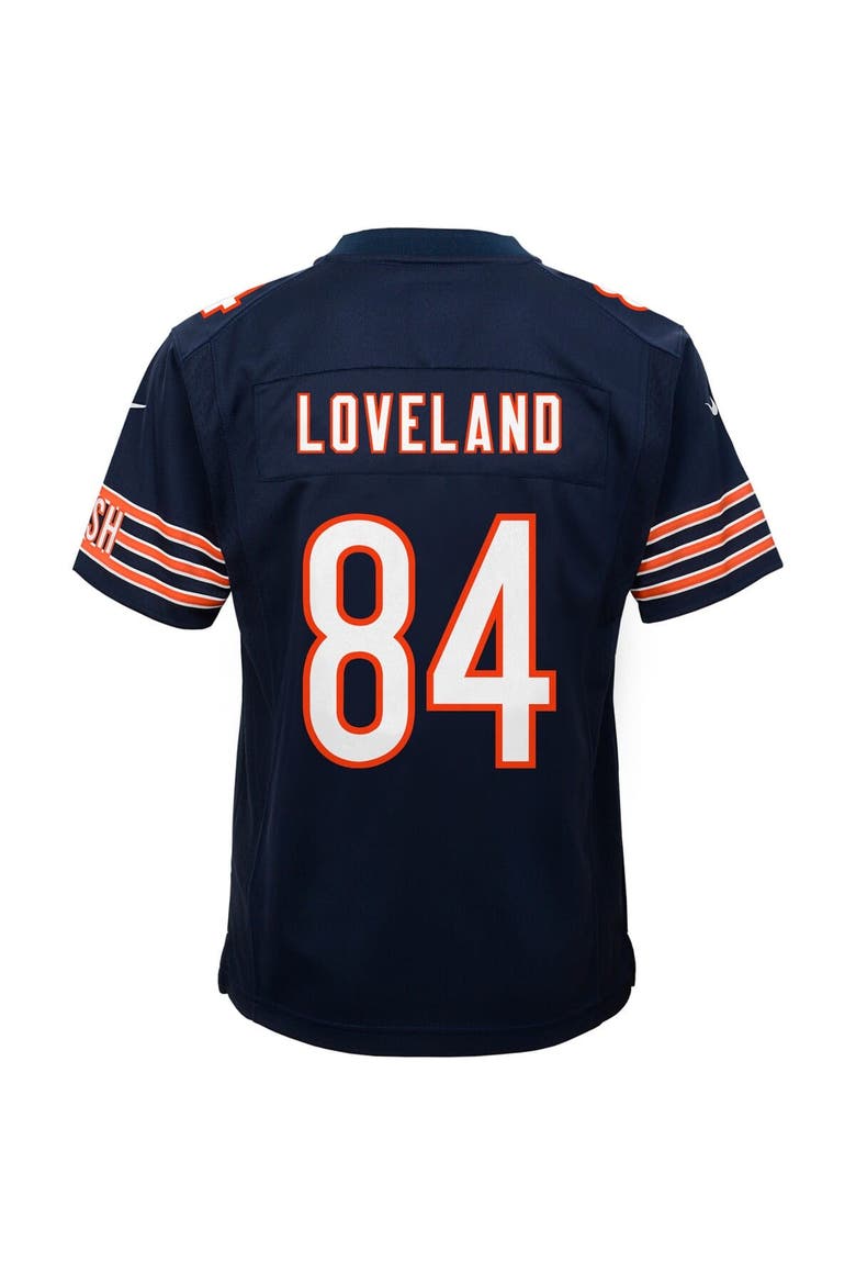 Youth Nike Colston Loveland Navy Chicago Bears Team Game Jersey, Alternate, color, Navy