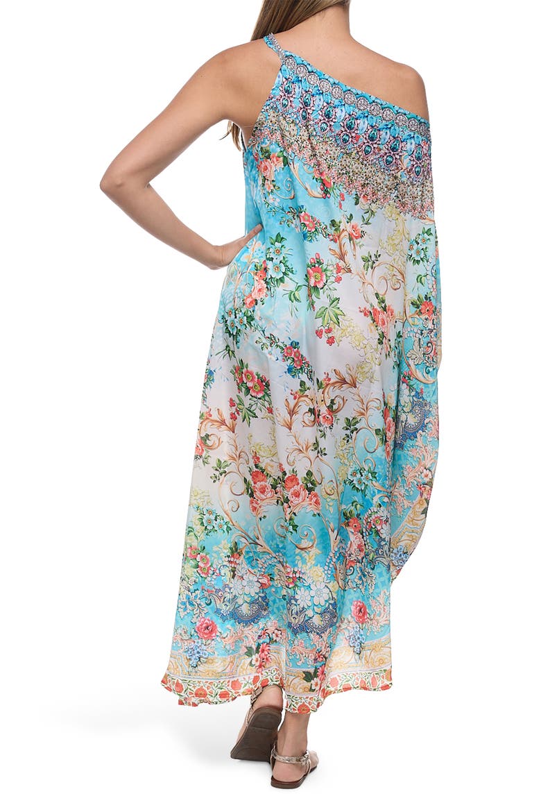 One Shoulder Maxi Dress, Alternate, color, BLUE