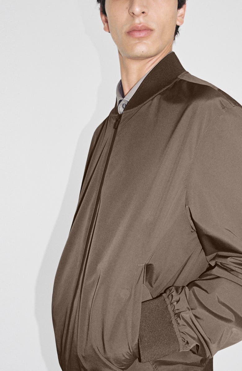 MANGO Waterproof Bomber Jacket, Alternate, color, 