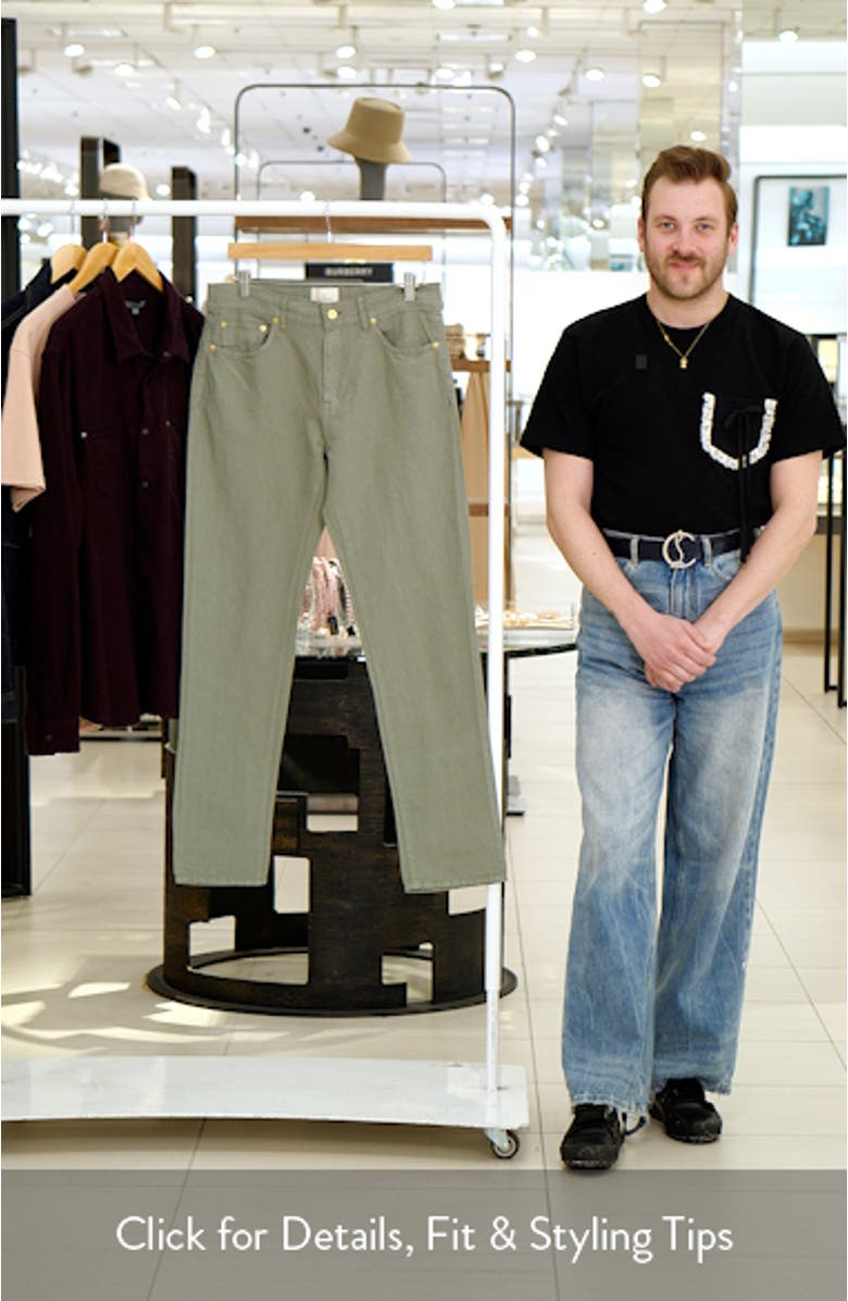 Slim Straight Leg 5 Pocket Pants, sales video thumbnail