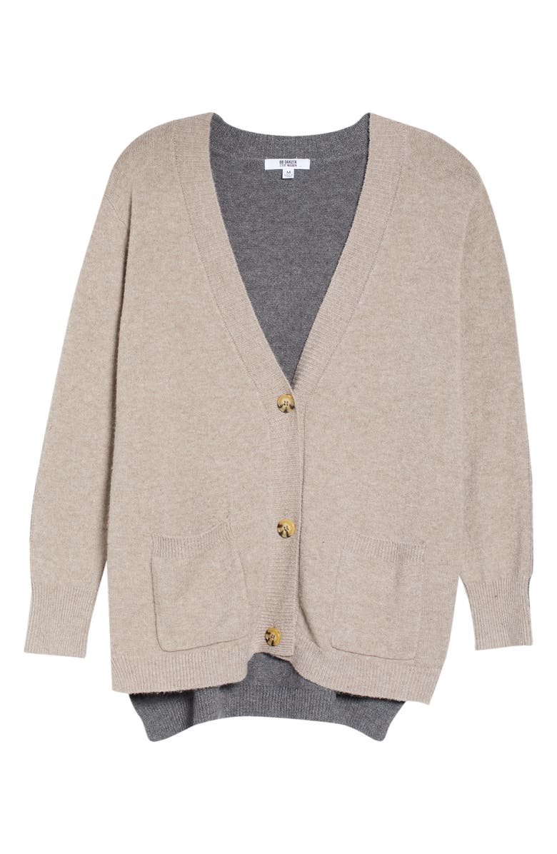 Steve Madden Classic Beauty Colorblock Cardigan, Alternate, color, 