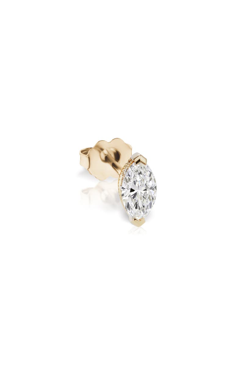 MARIA TASH Marquise Diamond Stud Earring, Main, color, Yellow Gold/ Diamond